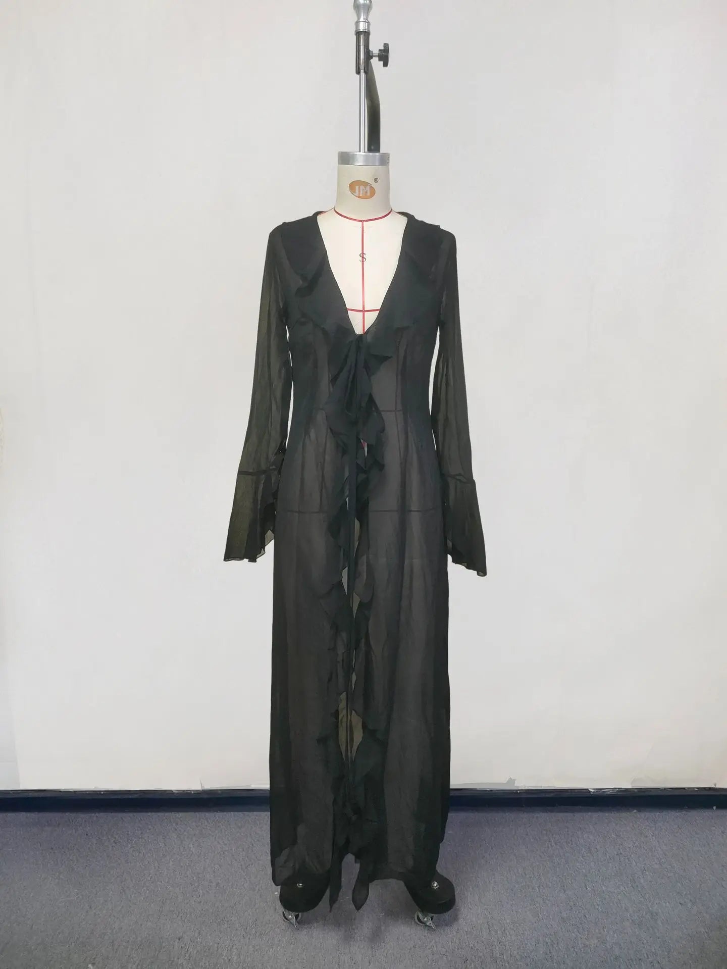 Long Sleeve Beach Tunic Cover-Ups