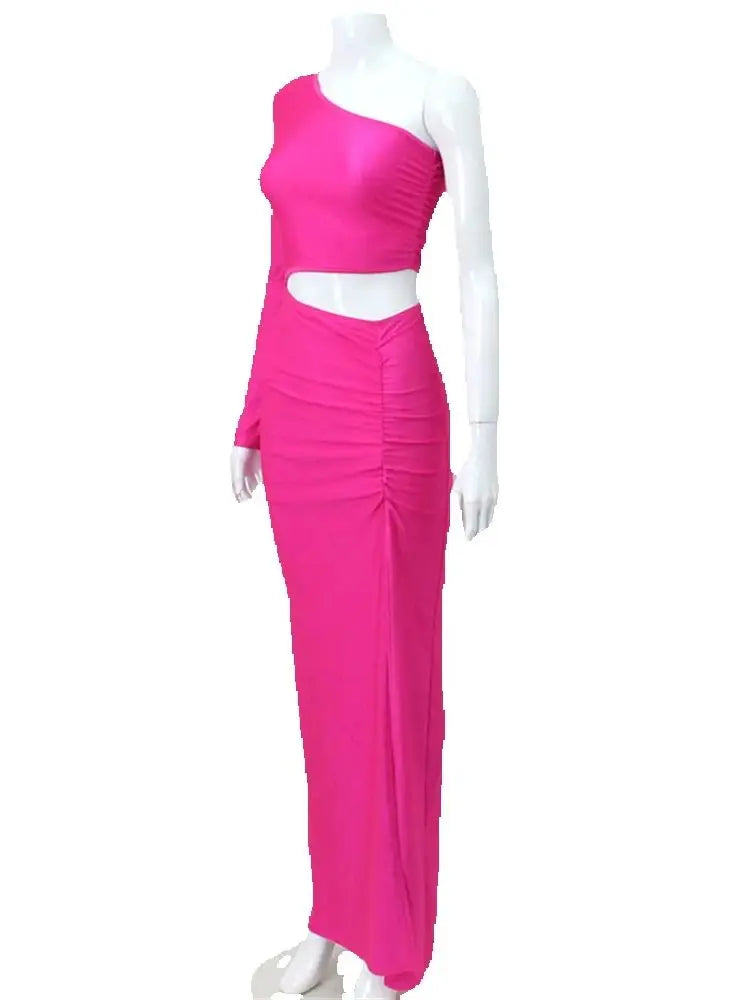 Cut-Out One Shoulder Dress