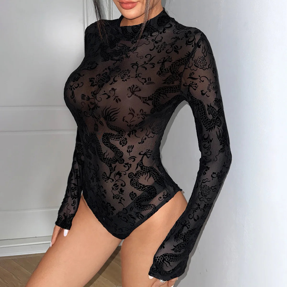 Sheer Lace Bodysuit