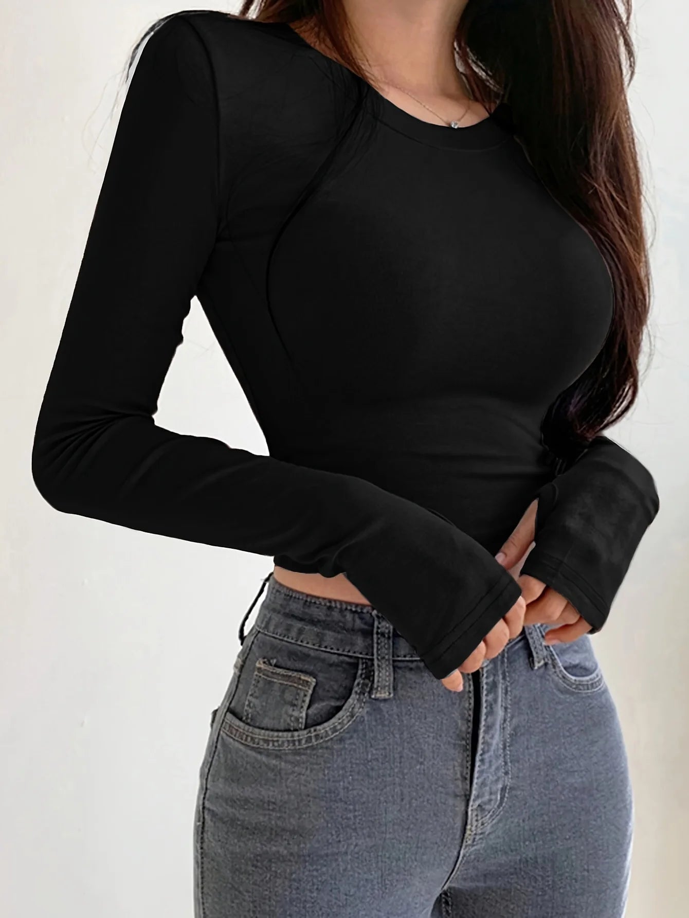 Croc Top Long Sleeve Slim Fit