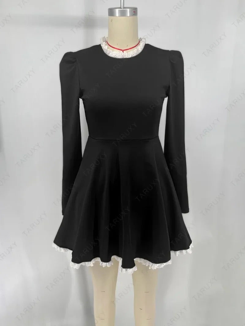 Lace Mini Dress ( High Waist )