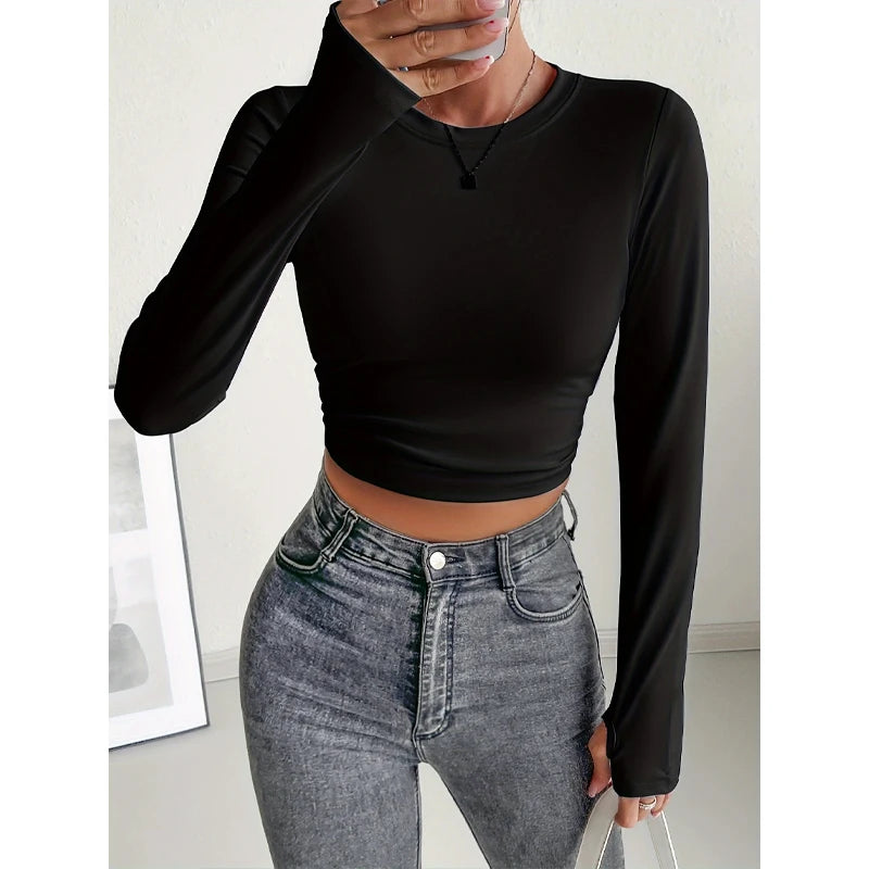Croc Top Long Sleeve Slim Fit