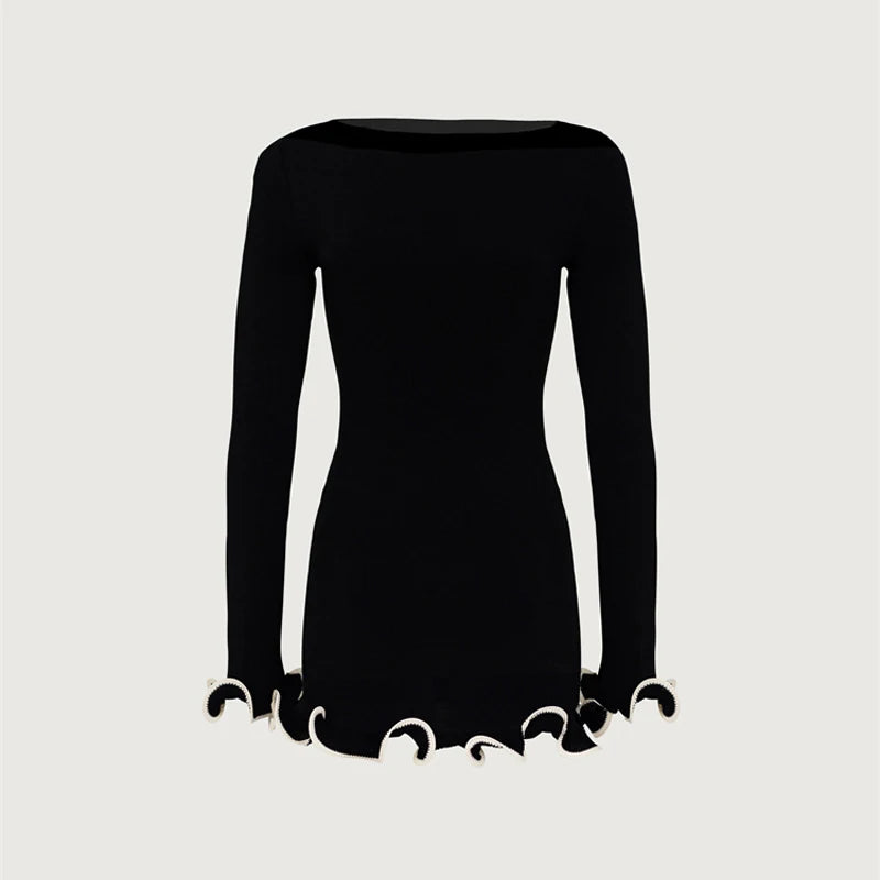 High Waist Mini Dress