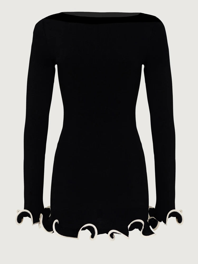 High Waist Mini Dress