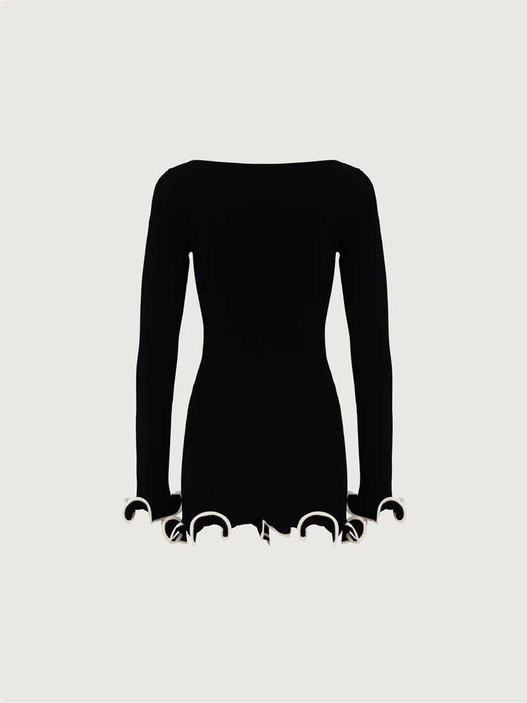 High Waist Mini Dress
