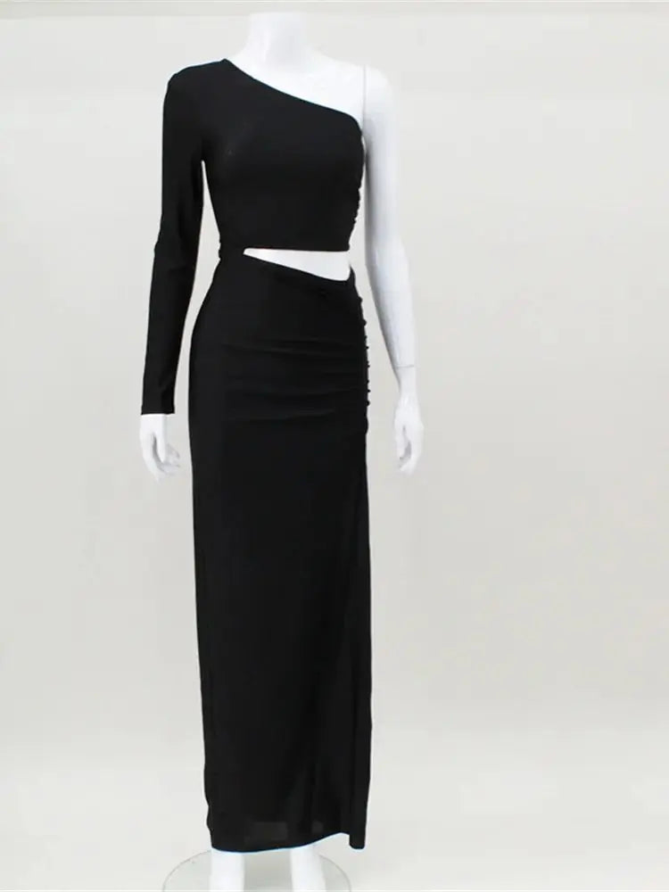 Cut-Out One Shoulder Dress