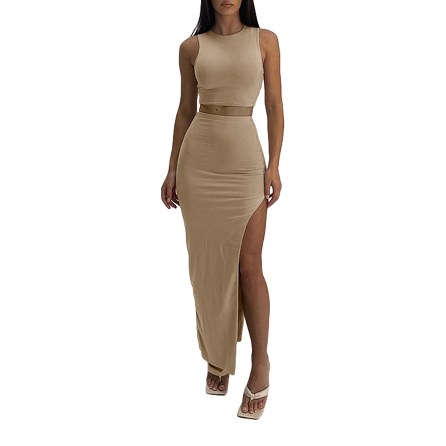 Sleeveless Top / Long Skirt