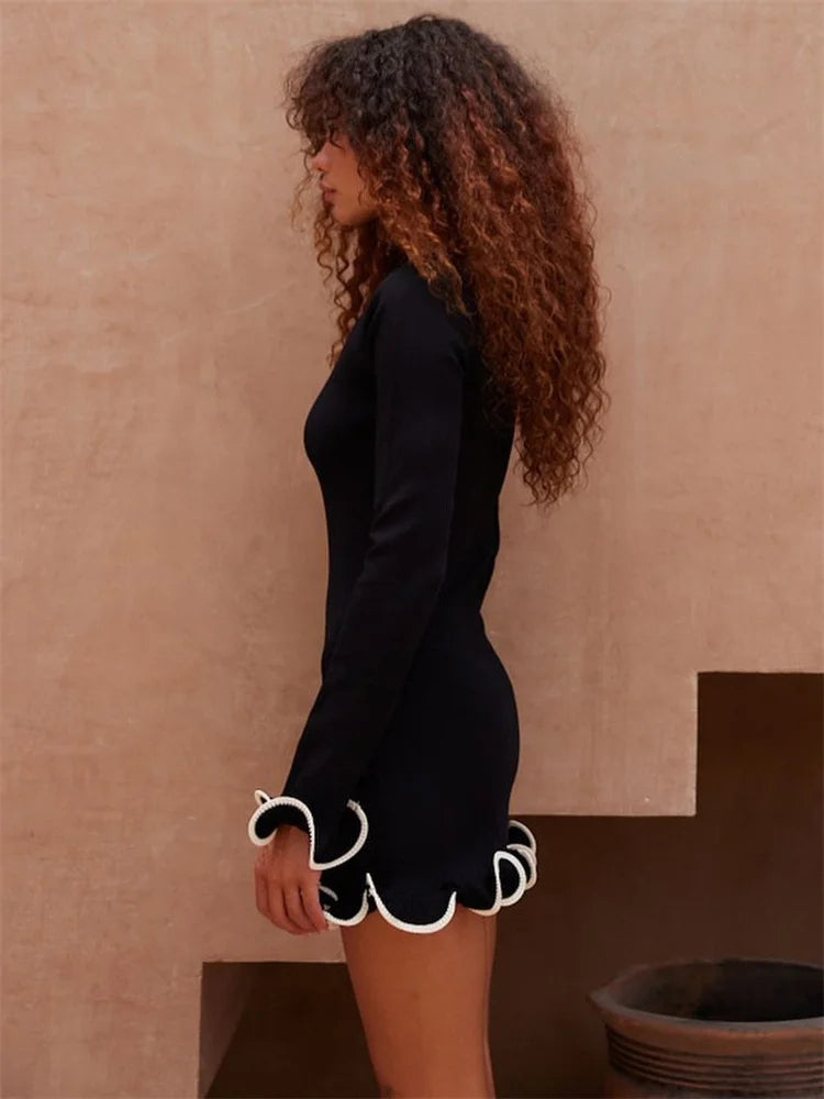High Waist Mini Dress