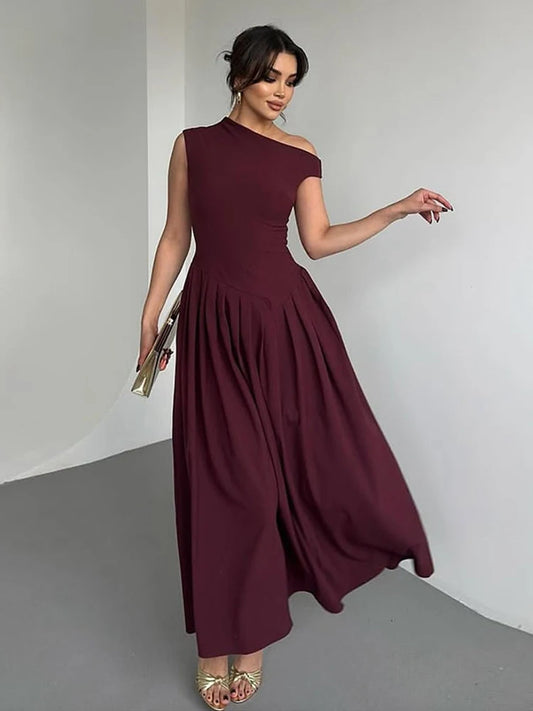 One-Shoulder Dress – High Waist