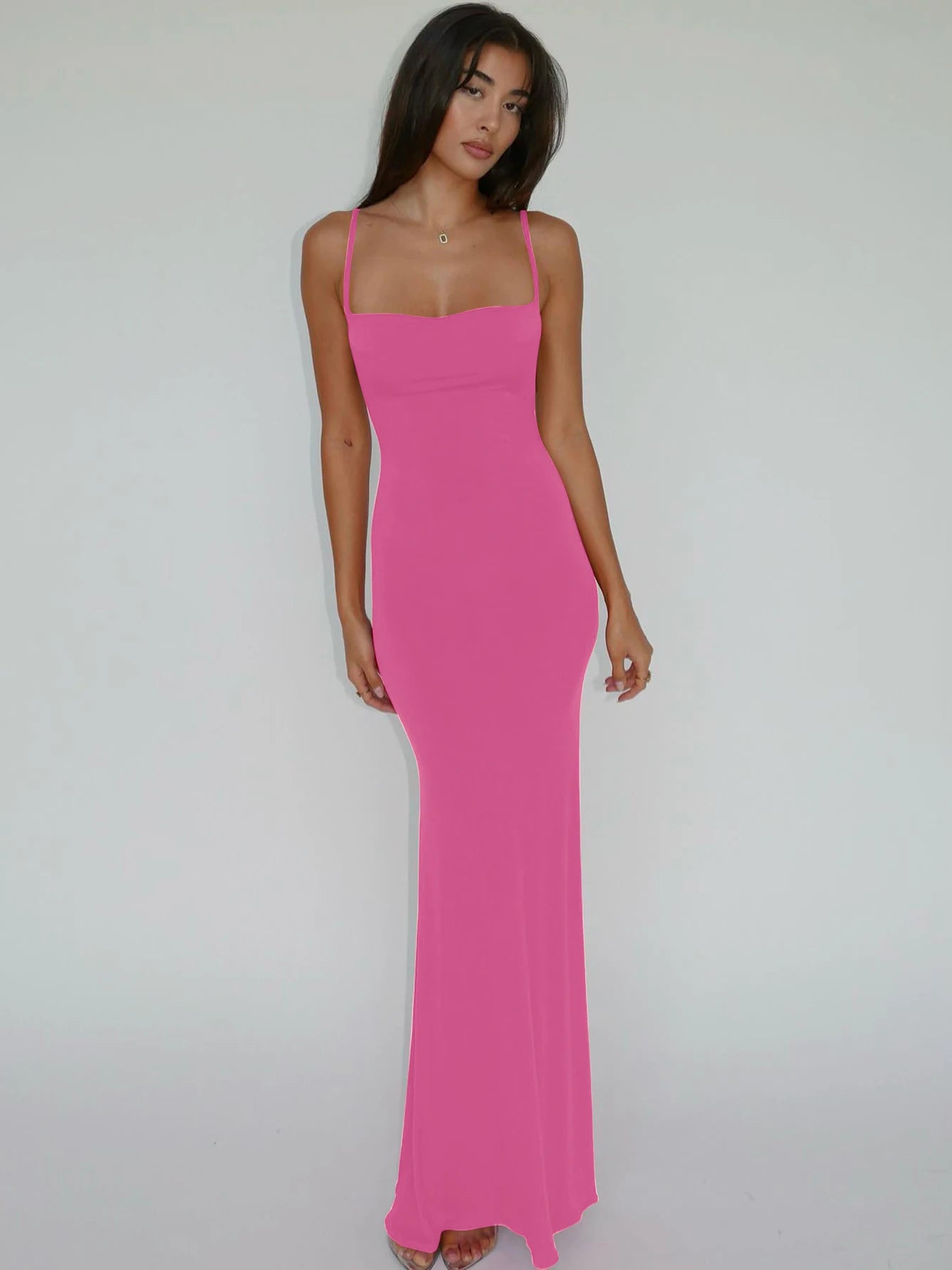 Hugcitar Backless Maxi Dress