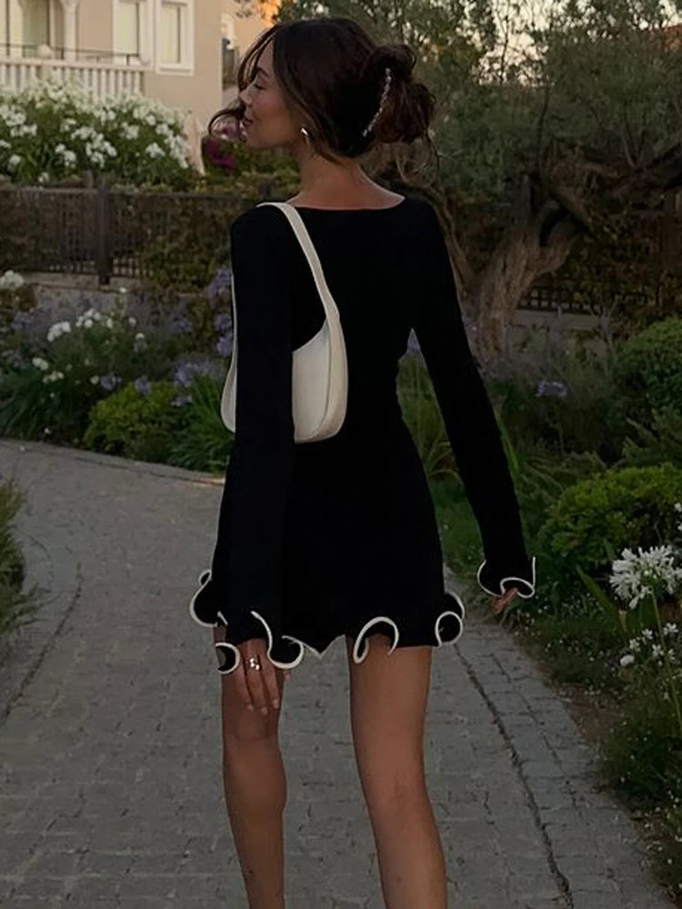 High Waist Mini Dress