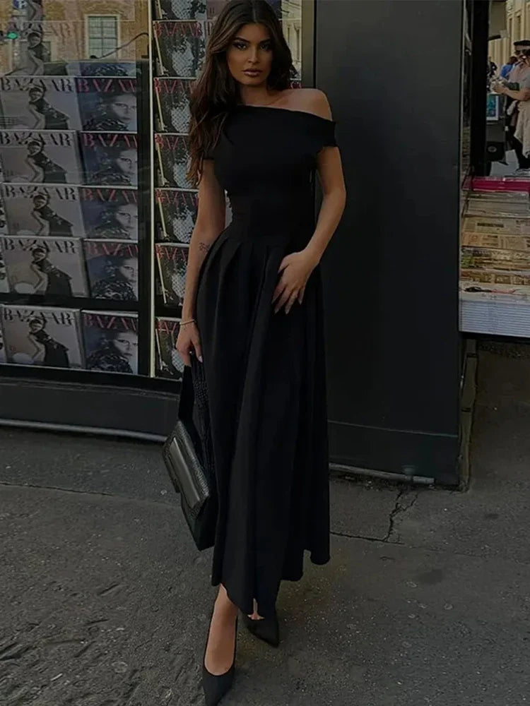 One-Shoulder Dress – High Waist