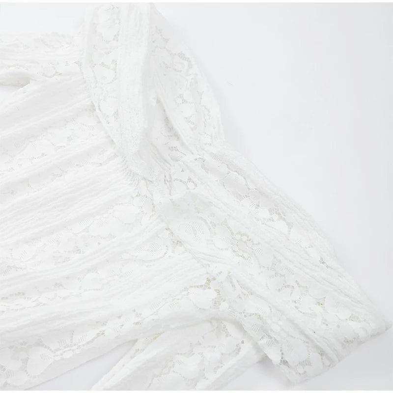 Off-Shoulder Lace-Up Mermaid Dress