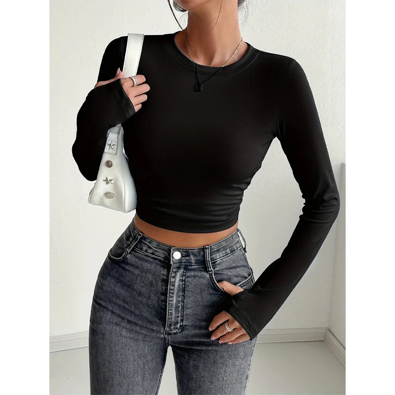 Croc Top Long Sleeve Slim Fit