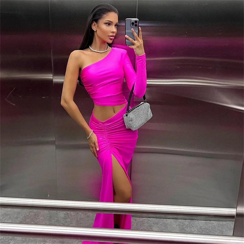 Cut-Out One Shoulder Dress