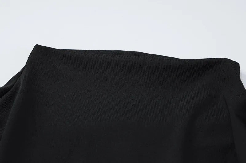 Long Sleeve Maxi Dress & High Split Fashion