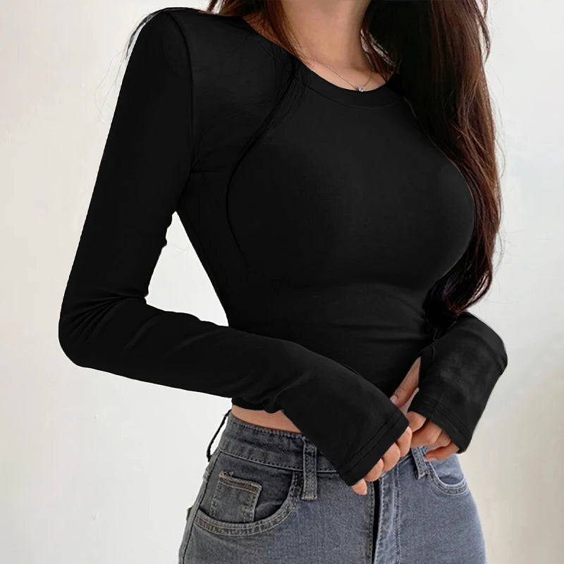 Croc Top Long Sleeve Slim Fit