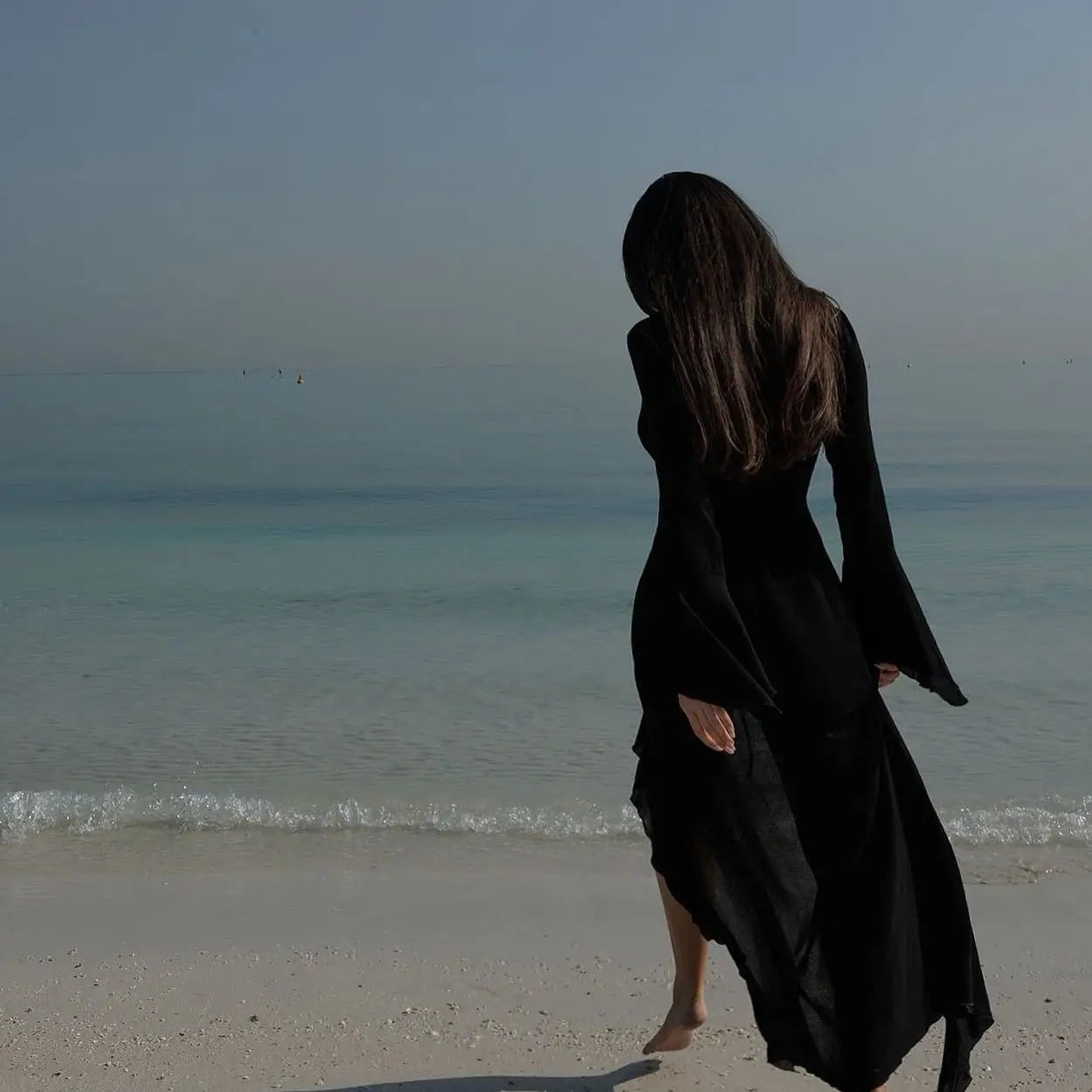 Long Sleeve Beach Tunic Cover-Ups