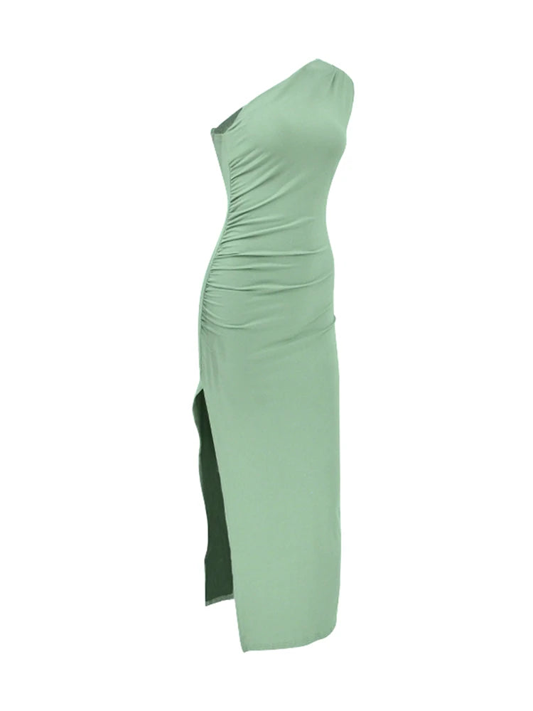 Sleeveless / Backless Slim Maxi Dress